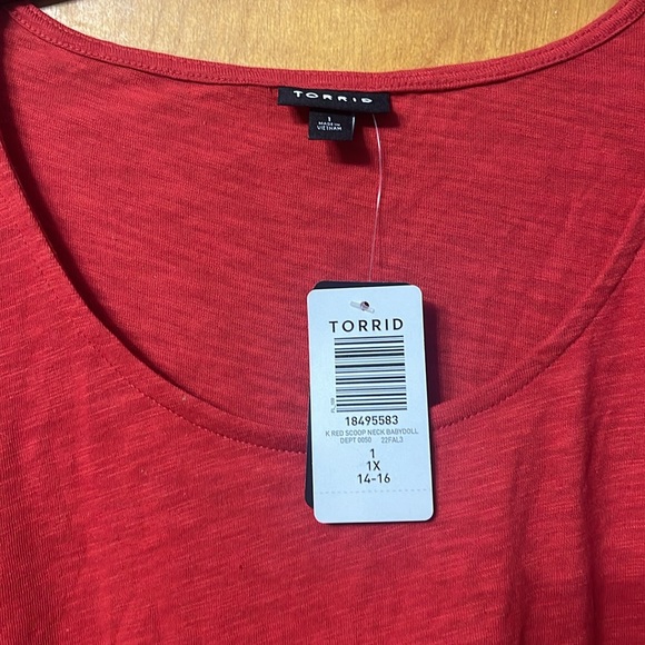 NWT Torrid Belle Sleeve Top 14/16 - Picture 2 of 5